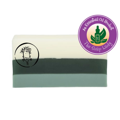 Peppermint Essential Oil Soap Slice